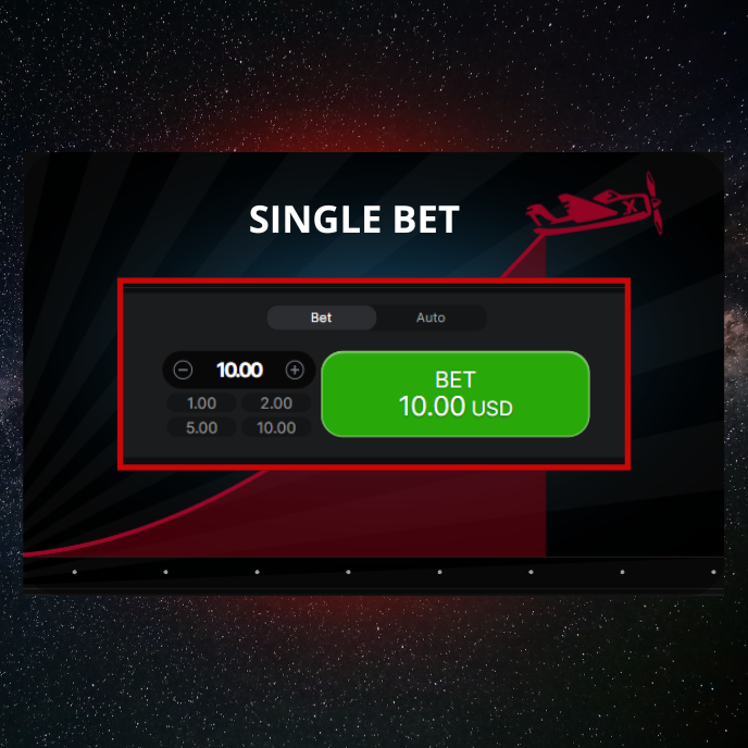 Aviator Single Bet